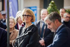 Marie-Pierre Vedrenne at inauguration of police headquarters in Dinard