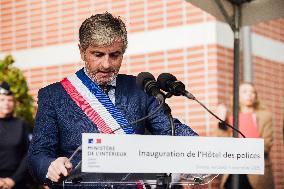 Marie-Pierre Vedrenne at inauguration of police headquarters in Dinard