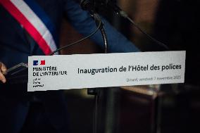 Marie-Pierre Vedrenne at inauguration of police headquarters in Dinard