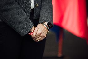 Marie-Pierre Vedrenne at inauguration of police headquarters in Dinard