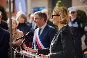 Marie-Pierre Vedrenne at inauguration of police headquarters in Dinard