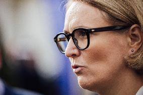 Marie-Pierre Vedrenne at inauguration of police headquarters in Dinard