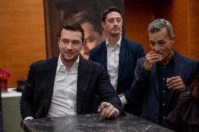 Jordan Bardella signs copies of his book Ce que veulent les Français - Nice