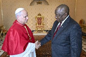 Pope Leo XIV Meets President Of South Africa - Vatican