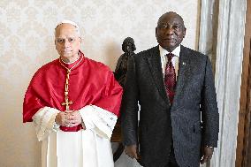 Pope Leo XIV Meets President Of South Africa - Vatican