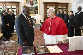 Pope Leo XIV Meets President Of South Africa - Vatican