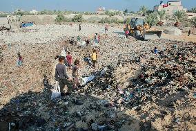 Gaza Scrap Search Amid Crisis