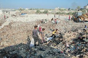 Gaza Scrap Search Amid Crisis