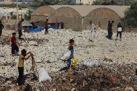 Gaza Scrap Search Amid Crisis