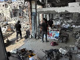 Gaza Man Rebuilds Bombed Bakery - Gaza Strip