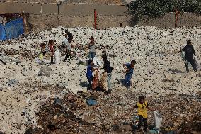 Gaza Scrap Search Amid Crisis