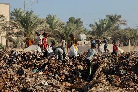 Gaza Scrap Search Amid Crisis