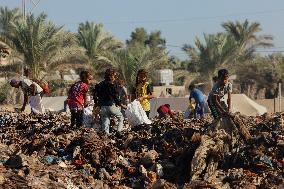 Gaza Scrap Search Amid Crisis