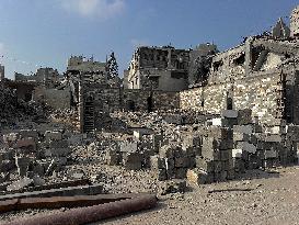Gaza Man Rebuilds Bombed Bakery - Gaza Strip