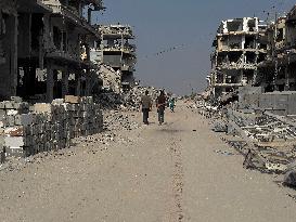 Gaza Man Rebuilds Bombed Bakery - Gaza Strip