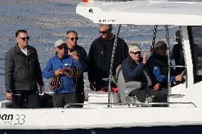Juan Carlos I at Regattas at the Club Nautico de Sanxenxo - Spain