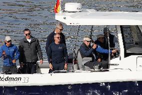 Juan Carlos I at Regattas at the Club Nautico de Sanxenxo - Spain