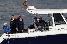 Juan Carlos I at Regattas at the Club Nautico de Sanxenxo - Spain