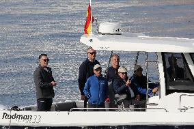 Juan Carlos I at Regattas at the Club Nautico de Sanxenxo - Spain