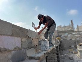 Gaza Man Rebuilds Bombed Bakery - Gaza Strip