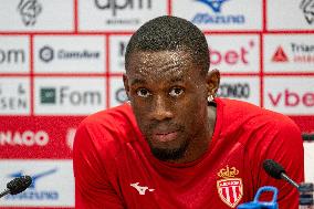 AS Monaco Training and Press Conference - La Turbie