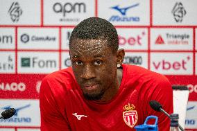 AS Monaco Training and Press Conference - La Turbie