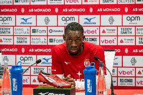 AS Monaco Training and Press Conference - La Turbie