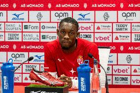 AS Monaco Training and Press Conference - La Turbie