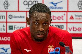 AS Monaco Training and Press Conference - La Turbie