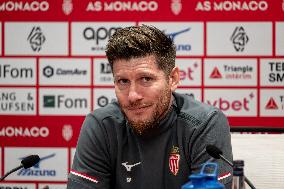 AS Monaco Training and Press Conference - La Turbie
