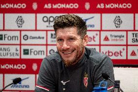 AS Monaco Training and Press Conference - La Turbie
