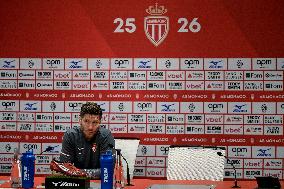 AS Monaco Training and Press Conference - La Turbie