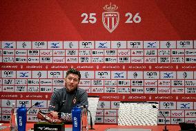 AS Monaco Training and Press Conference - La Turbie