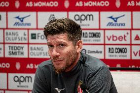 AS Monaco Training and Press Conference - La Turbie