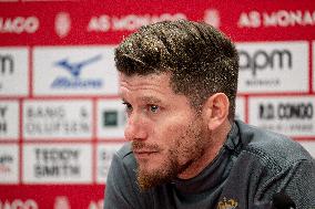 AS Monaco Training and Press Conference - La Turbie