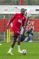 AS Monaco Training and Press Conference - La Turbie