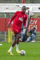 AS Monaco Training and Press Conference - La Turbie