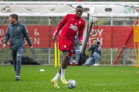 AS Monaco Training and Press Conference - La Turbie