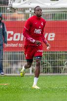 AS Monaco Training and Press Conference - La Turbie