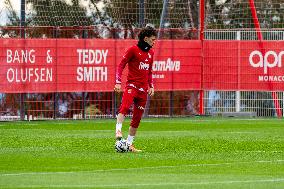 AS Monaco Training and Press Conference - La Turbie