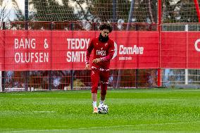 AS Monaco Training and Press Conference - La Turbie