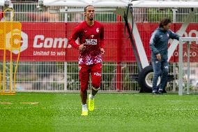 AS Monaco Training and Press Conference - La Turbie