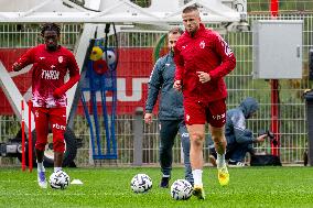 AS Monaco Training and Press Conference - La Turbie