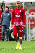 AS Monaco Training and Press Conference - La Turbie