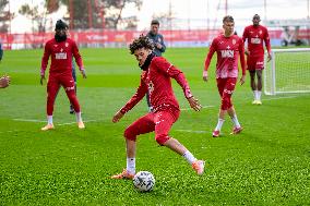 AS Monaco Training and Press Conference - La Turbie