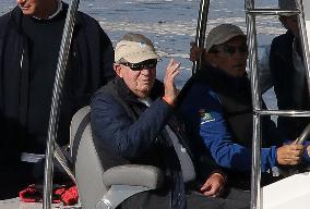 King Juan Carlos I Attending 7 Liga Espanola de 6 Metro - Spain