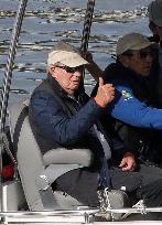 King Juan Carlos I Attending 7 Liga Espanola de 6 Metro - Spain
