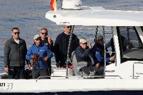 King Juan Carlos I Attending 7 Liga Espanola de 6 Metro - Spain