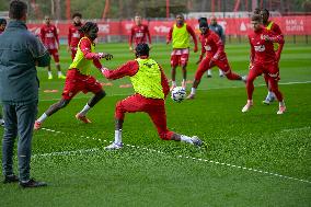 AS Monaco Training and Press Conference - La Turbie