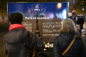 Tribute to victims Ten years after the November 13 attacks - Paris